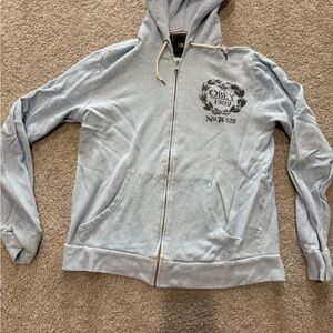 Obey Sky Blue Hoodie with Logo